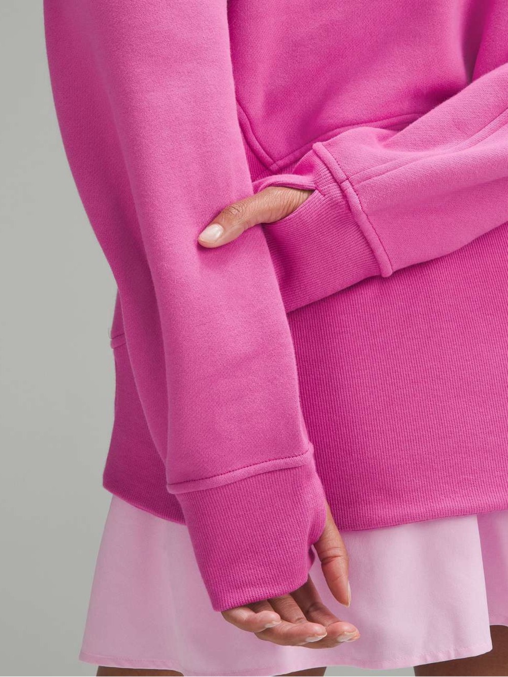 Lululemon Scuba Oversized Funnel-Neck Half Zip Long - Pow Pink Tone - Picture 3 of 8